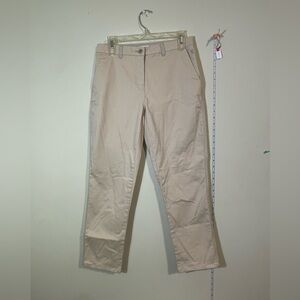 Joules Women’s size 8 khaki Cotton pants trousers‎ w/embroidered bunny on pocket